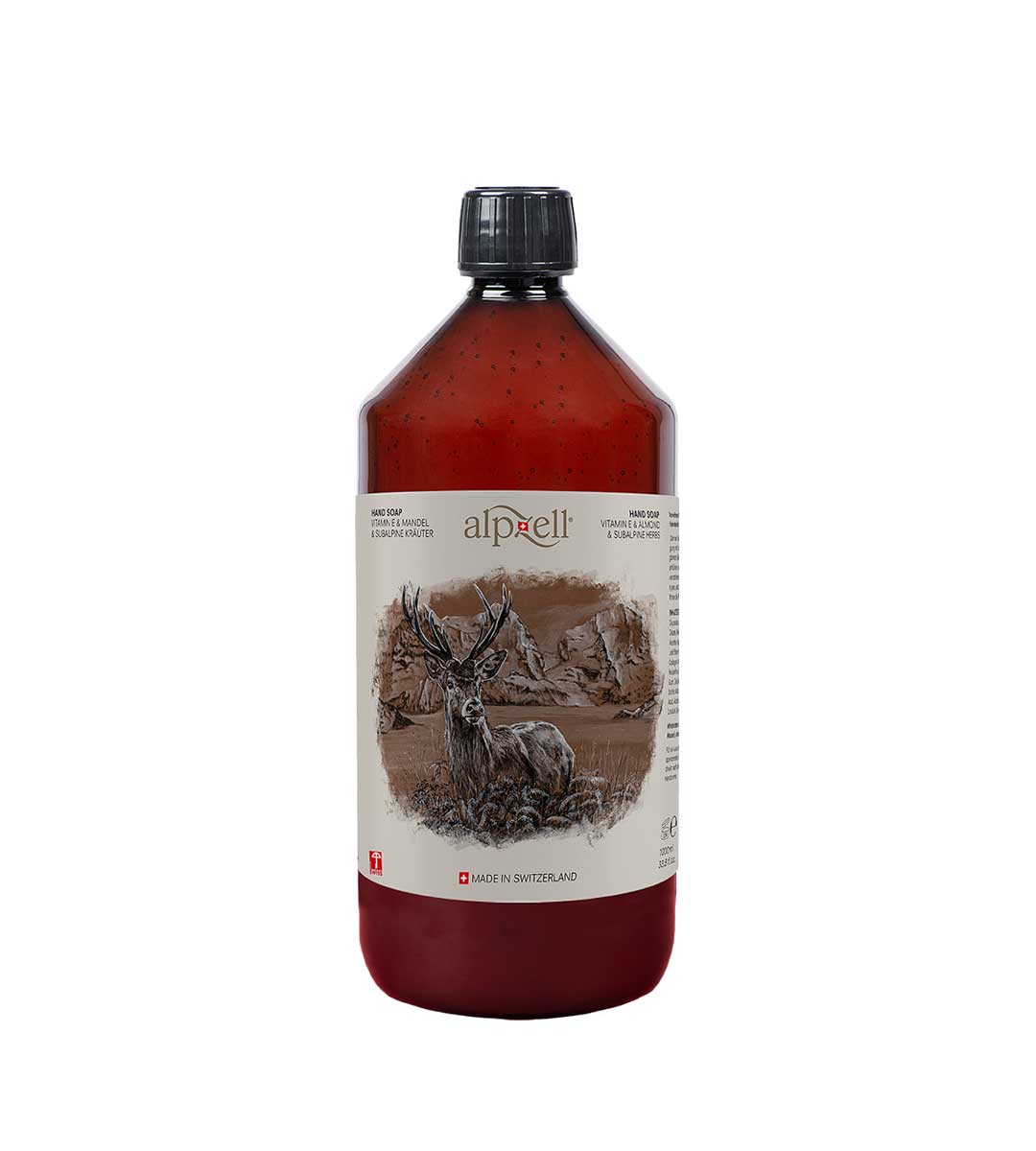 Alpzell Nachfüllpack Handseife (1000 ml) – Schweizer Pflege aus dem Appenzell